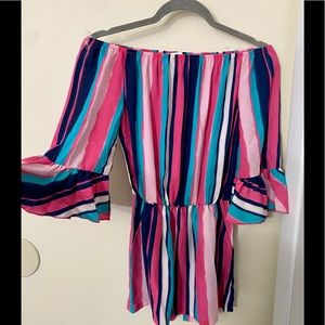 Pink lily never worn romper